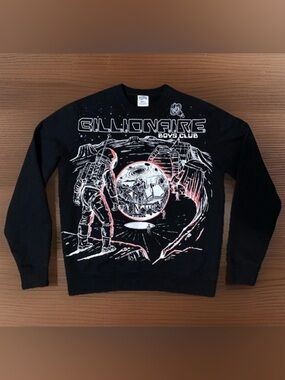 Billionaire Boys Club Lunar Landscape Crewneck Size:Large Color:Black Streetwear